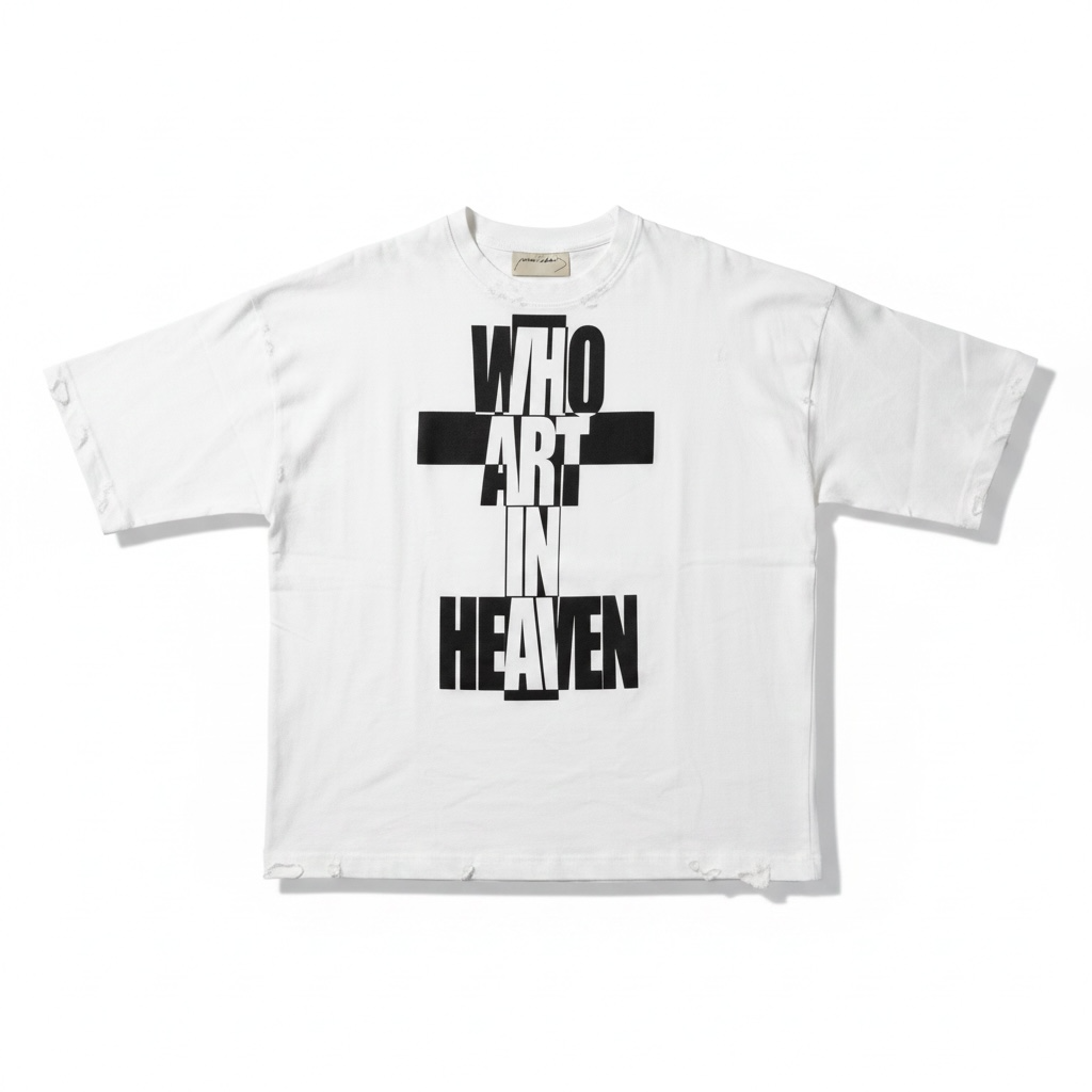 OUR FATHER vintage tee White