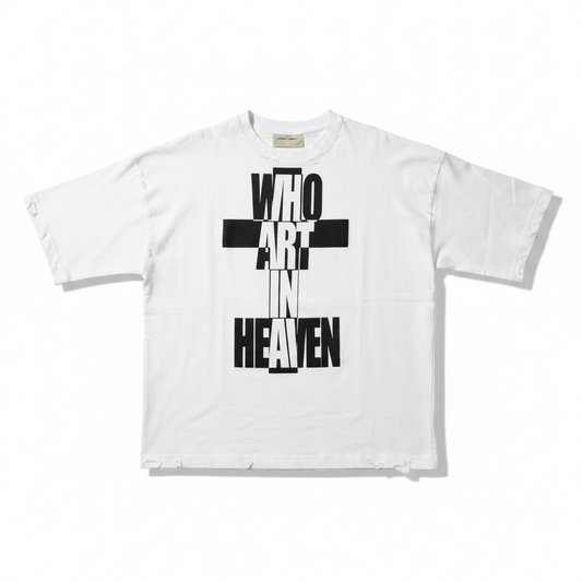 OUR FATHER vintage tee White